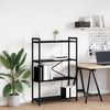vidaXL Hyllsystem Svart Ek 80 x 30 x 120 cm Konstruerat tr&auml;