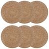 vidaXL Sj&ouml;havsn&auml;tst&auml;llen 6 st Naturlig 100% Sj&ouml;gr&auml;s