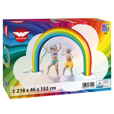 Happy People Uppblåsbar regnbågssprinkler 216x46x153 cm