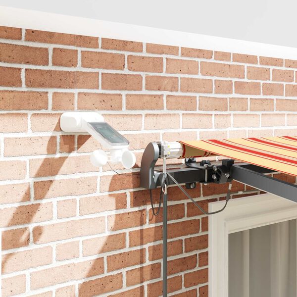 vidaXL Markis tyg med Gul och Orange 300 x 250 cm Polyester