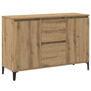 vidaXL Sk&auml;nk artisan ek 102x35x70 cm konstruerat tr&auml;