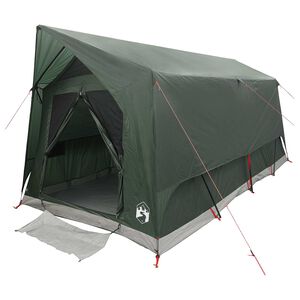 vidaXL Tunnelt&auml;lt med tak Arm&eacute;gr&ouml;n 8 personer Polyester och St&aring;l