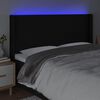 vidaXL S&auml;nggavel LED svart 203x16x118/128 cm tyg
