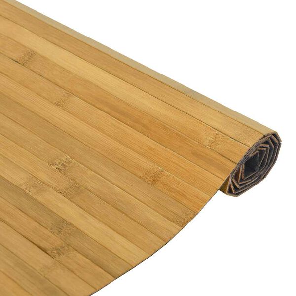 vidaXL Matta rektangul&auml;r naturlig 100x100 cm bambu