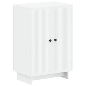 vidaXL Skosk&aring;p EDE 59,5 x 39,5 x 90 cm Konstruerat tr&auml; Vit