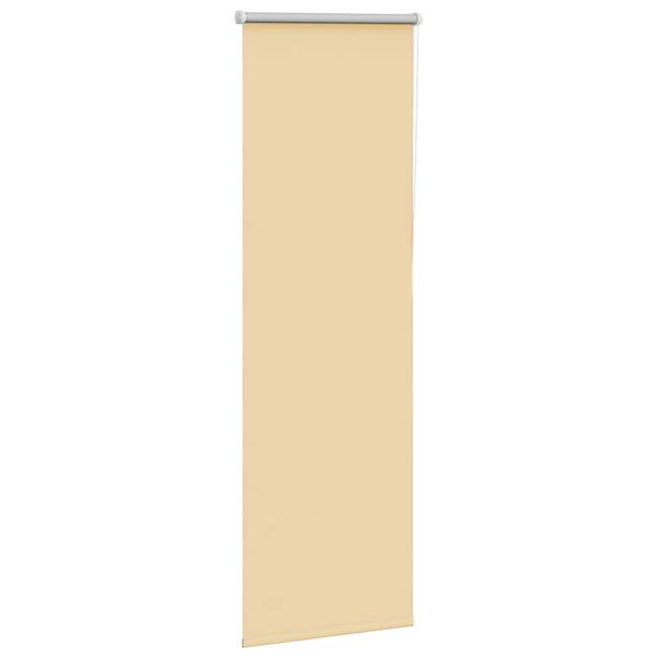 vidaXL Rullgardin m&ouml;rkl&auml;ggningsbeige 45x175 cm tyg bredd 40,7 cm