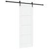 vidaXL Skjutd&ouml;rr ORKDAL 78 x 211 cm Konstruerat tr&auml; Vit och svart