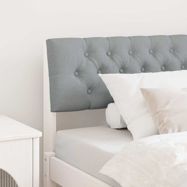 vidaXL Kl&auml;dd s&auml;nggavel Ljusgr&aring; 100 cm Massiv furu