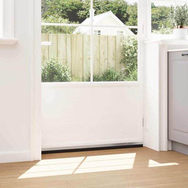 vidaXL Skruvmonterade d&ouml;rrborstt&auml;tningslister 6 pcs Silver 100 cm