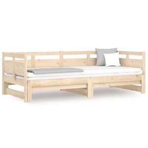 vidaXL B&auml;ddsoffa massiv furu 2x(80x200) cm