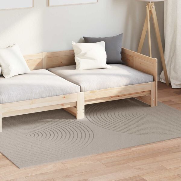 vidaXL Omr&aring;desmattor Rektangul&auml;r HUARTE Beige 200 x 140 cm Polyester