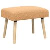 vidaXL b&auml;nk Enf&auml;rgad Beige 60 x 40 x 45 cm Boucl&eacute;