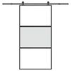vidaXL Skjutd&ouml;rr med h&aring;rdvara 102,5x205 cm h&auml;rdat glas och aluminium