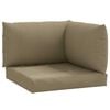 vidaXL Palldynor 3 st melerad taupe tyg