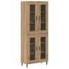 vidaXL Sk&aring;p 2 pcs Artisan Ek 69,5 x 34 x 180 cm Konstruerat tr&auml;