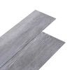 vidaXL Golvplankor Matte Tr&auml; Gr&aring; 2,51 m&sup2; 18 st PVC