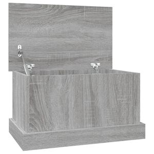 vidaXL F&ouml;rvaringsl&aring;da gr&aring; sonoma 50x30x28 cm konstruerat tr&auml;