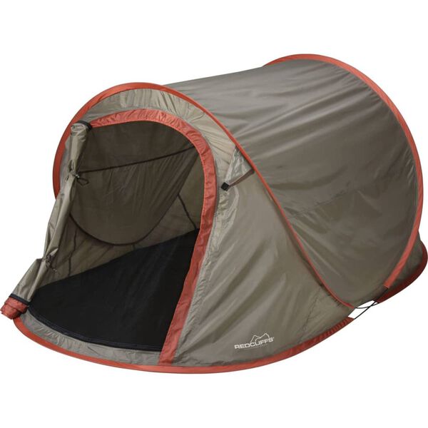 Redcliffs Pop-up tält för 1-2 personer 220x120x95 cm brun