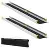 vidaXL Rullstolsramp 2 pcs Svart 152 x 19 x 5,5 cm Aluminium
