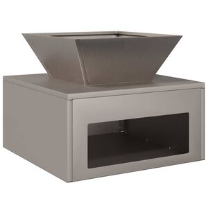 vidaXL Eldstad Rostig 50 x 50 x 40 cm V&auml;derbest&auml;ndig st&aring;l