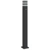 vidaXL Utomhusgolvlampa med sensor svart 110 cm aluminium
