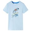vidaXL T-shirt f&ouml;r barn ljusbl&aring; 140