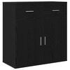 vidaXL Sideboard Svart Ek 78 x 38 x 80 cm Konstruerat tr&auml;