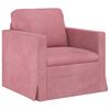 vidaXL Soffa 2 pcs Rosa