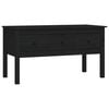 vidaXL Soffbord svart 102x49x55 cm massiv furu