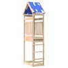 vidaXL Lekstapel Brun 52,5 x 85 x 265 cm Massiv furu