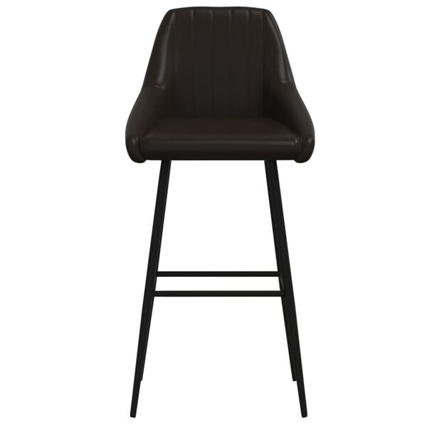 vidaXL Barstol gr&aring; konstl&auml;der