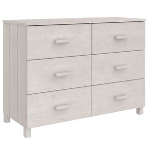 vidaXL Sk&auml;nk HAMAR vit 113x40x80 cm massiv furu