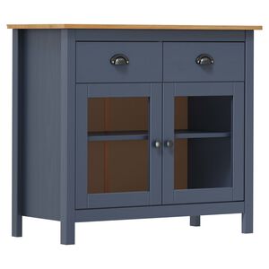 vidaXL Sk&auml;nk Hill gr&aring; 90x40x80 cm massiv furu