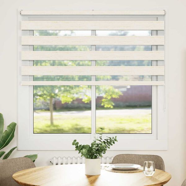 vidaXL Rullgardin zebra 140x150 cm tyg bredd 135,9 cm polyester