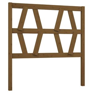 vidaXL S&auml;nggavel honungsbrun 81x4x100 cm massiv furu