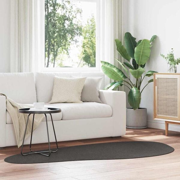 vidaXL Omr&aring;desmattor HUARTE Antracit 100 x 200 cm Polyester