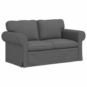 vidaXL Soffa M&ouml;rkgr&aring; 155 x 82 x 80 cm tyg
