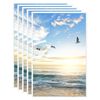 vidaXL Fotoramar 5 st f&ouml;r v&auml;gg eller bord vit 13x18 cm MDF