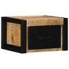 vidaXL S&auml;ngbord 2 st 40x35x25 cm massivt grovt tr&auml; mango