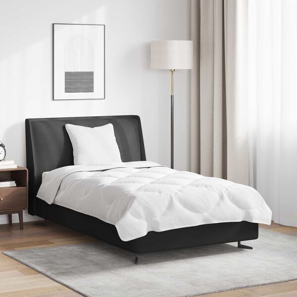 vidaXL T&auml;ckeset med kudde 2 pcs Vit Mikrofiber