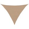 vidaXL Solsegel 160 g/m&sup2; taupe 2,5x2,5x3,5 m HDPE