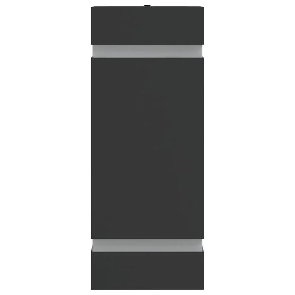 vidaXL Utomhusv&auml;gglampor 2 st svart rostfritt st&aring;l