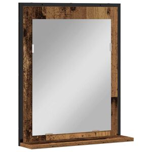 vidaXL Spegel Gammalt tr&auml; 50 x 12 x 60 cm Glas och konstruerat tr&auml;