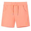 Barnshorts med snöre neon orange 104