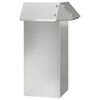vidaXL Snigelfence 13,5 x 13,5 x 25 cm Galvaniserat st&aring;l Silver