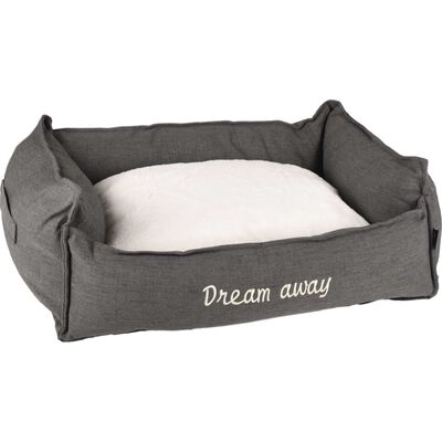 FLAMINGO Hundbädd med blixtlås Dream Away grå 90x70 cm