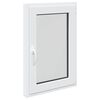 vidaXL K&auml;llarf&ouml;nster RISOR 60 x 100 cm PVC och glas Vit