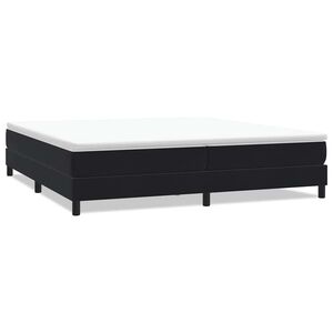 vidaXL Res&aring;rs&auml;ng utan madrass svart 200x210 cm sammet