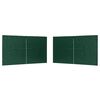 vidaXL Partyt&auml;ltv&auml;gg 2 pcs Gr&ouml;n 400 x 195 cm PE och st&aring;l