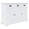 vidaXL Sk&auml;nk med 3 d&ouml;rrar MDF och furu 105x35x77,5 cm